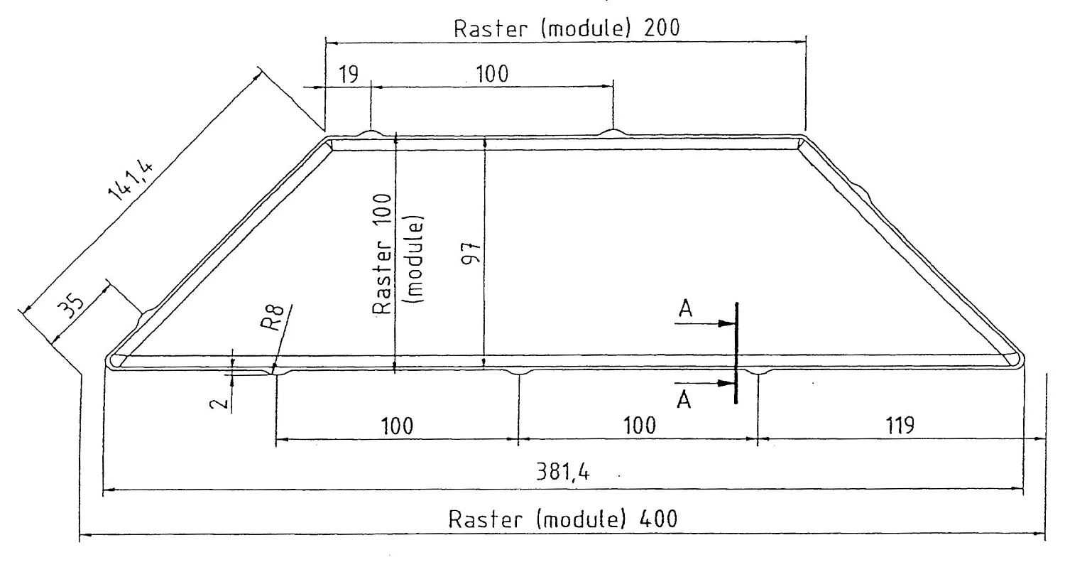 Трапеция, колормикс терракотовый