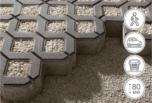 Газонная решетка, графит