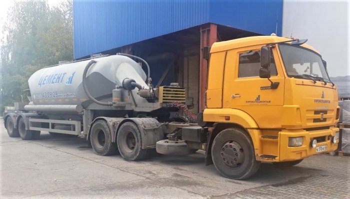 КАМАЗ полуприцеп цементовоз