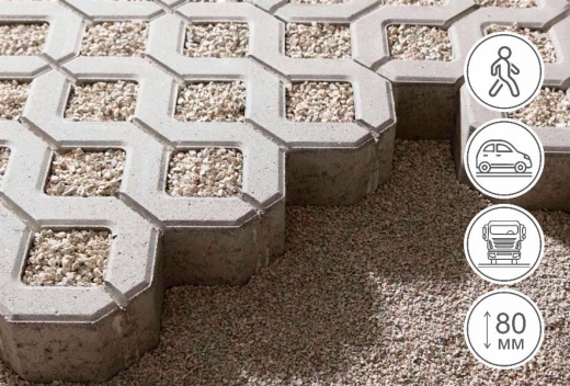 Газонная решетка, белый