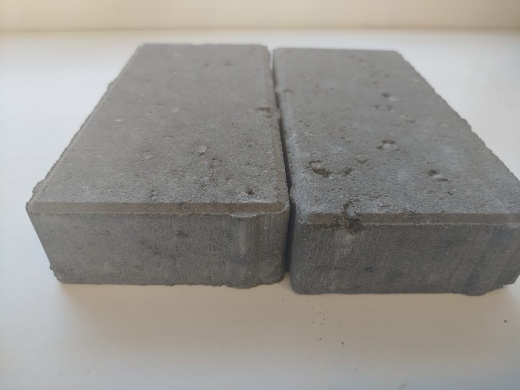 Кирпичик 200.100.40, серый (без облицовочного слоя)