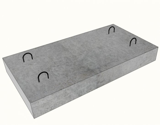 Плиты перекрытия лотков теплотрасс П 5-8/2