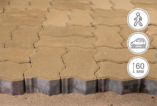 Зигзаг, песочный