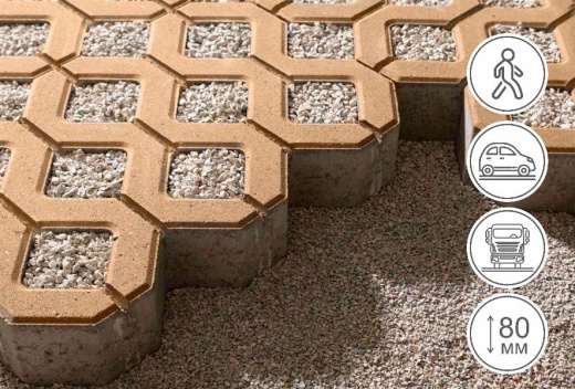 Газонная решетка, песочный