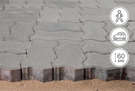 Зигзаг, серый (без цвета)