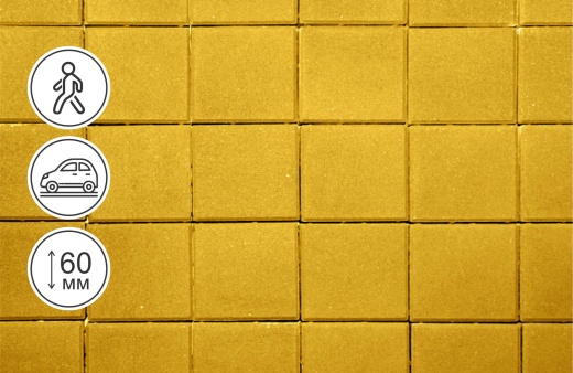 Квадрат 100.100.60, золотой