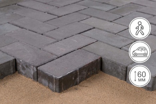 Кирпичик 200.100.60, серый (без цвета)